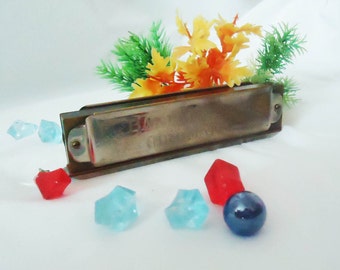 Unique Band Master De Luxe Chromatic Harmonica,Vintage Harmonica "The Bandmaster", Made in Germany, 1970s, Vintage Musical Instrument