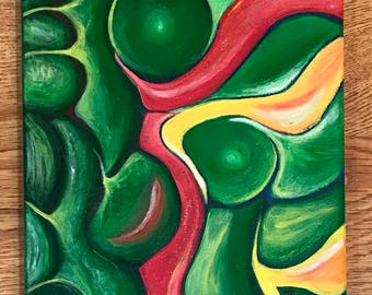 ROLLING HILLS Acrylic Painting
