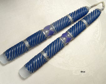 Rollers beeswax motif taper candles ( five different varieties)