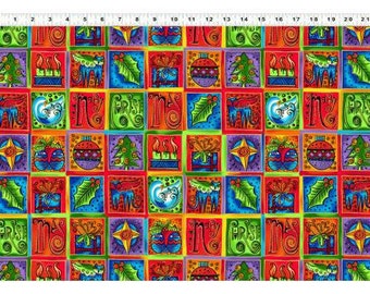 Laurel Burch Fabric Enchantment Squares 1 Yard Y1966-56M