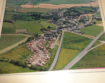 Vintage Color Photo of Aerial View