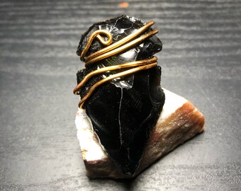 Obsidian Arrowhead pendant