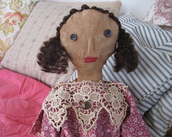 Primitive Folk Art Doll Laura Mae, OOAK, FAAP, Primitive Dolls, Folk Art Dolls, Primitive Decor