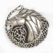 Celtic Horse Pendant Artisan Cast Fine Art Pendant with Celtic Knotwork