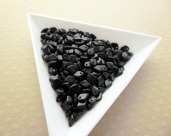 Set of 5 g Dragon Scale Bead 1, 5x5mm-Jet - DSB5 1277