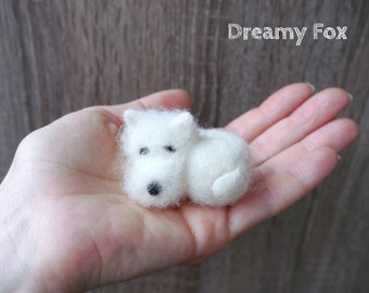 Needle felted West Highland White Terrier