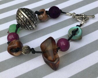 Bracelet with Recycled Beads
