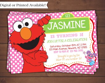 Elmo Birthday Invitation