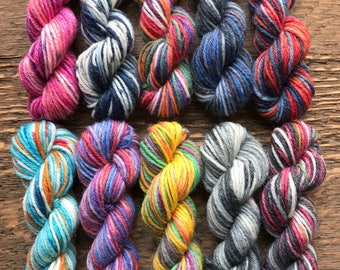 OPAL Sock Yarn Mini Skein Set #3 -- 10 Mini Skeins/25 Yards Each