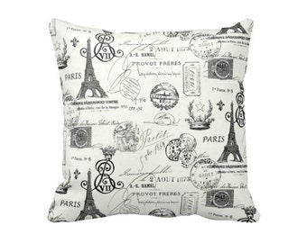 Decorative Throw Pillow Decorative Pillow Cover Black Pillow Cover French Script Pillow Parisian Decor French Decor Pretty Little Liars