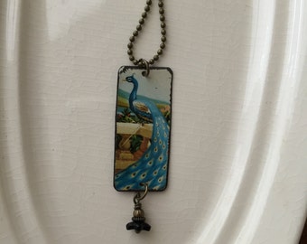 Tin Jewelry Necklace "Proud" Tin for the Ten Year Tenth Wedding Anniversary