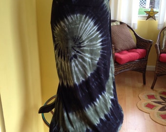 Tie dye maxi skirt, Tie dye midi skirt, Hand dyed skirt, Grooy skirt, Cotton tie dye skirt