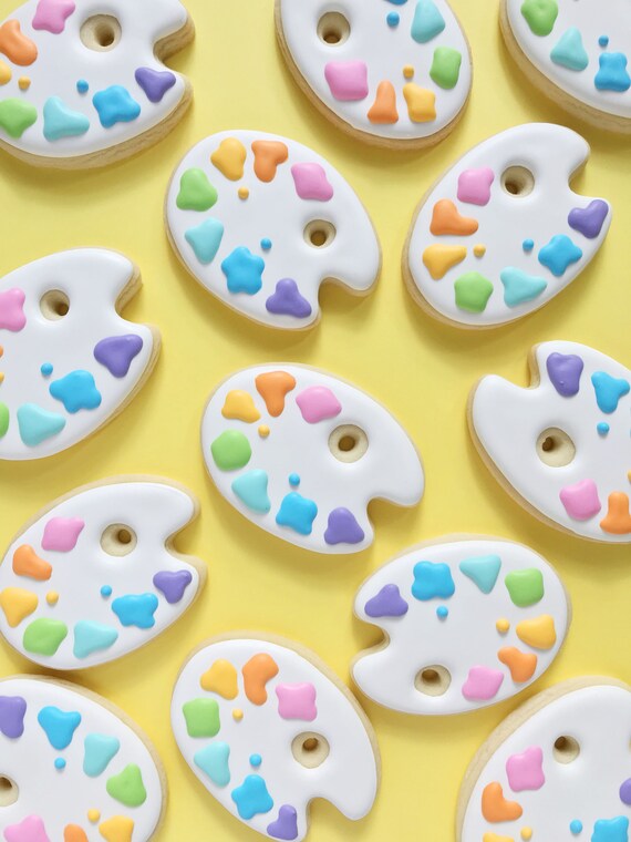 Artist Palette Sugar Cookies