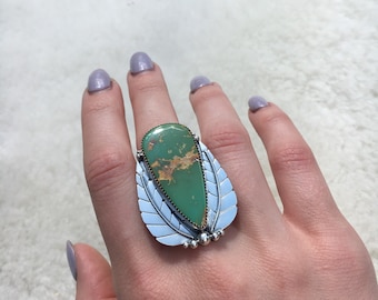 Royston Turquoise sterling silver ring size 7