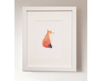 Fox Art Print Illustration Animal Nature Home Decor