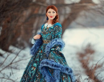 Evening maxi dress "A la Russe" by AugustWalzShop