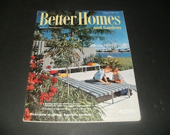 Vintage Better Homes and Gardens Magazines February 1960 - Retro,Scrapbooking,Vintage Ads