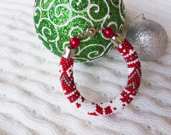 Bead Crochet Rope Bracelet "Sweaterok"