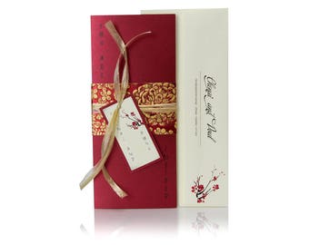 Japanese Chery Blossom, Wedding Invitations, Wedding Cards, Wedding Invitation