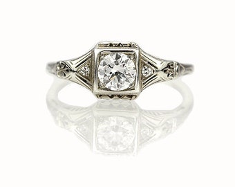Art Deco Engagement Ring