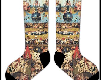 s51 - Hieronymus BOSCH The Garden of EARTHLY DELIGHTS Socks - art renaissance