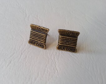 Earrings ♥ ♥ antique spools of thread