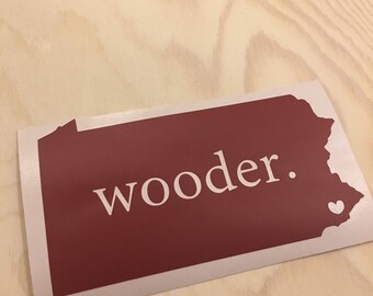 Philadelphia Water (wooder) Vinyl Decal