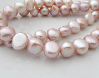 Large Hole Pearls, Baroque Pearls, Nugget Pearls, Freshwater Pearls, Large Pearl, Pink Pearl, 10mm-11mm Pearl, 2mm Hole Pearl 10 Pcs