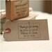 Personalised Wedding Favours ' Thank you for sharing our special day ' stamp