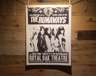 18x24 Runaways Concert Poster Concept