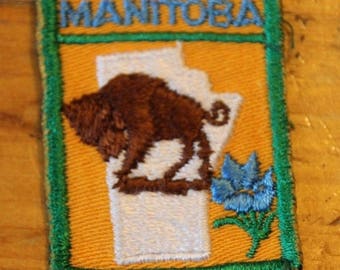 Vintage Manitoba Canada Sew On Patch !