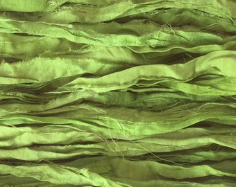 SARI SILK RIBBON - Grass