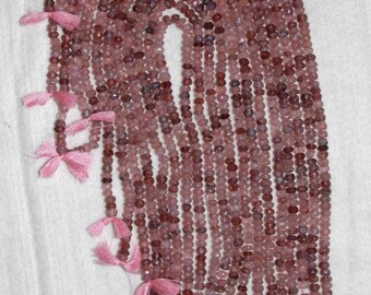 AB, AB Muscovite, Muscovite Rondelle, Faceted Rondelle, Semi Precious, Natural Stone, Sparkle Stone, Full Strand, 4 mm, AdrianasBeads