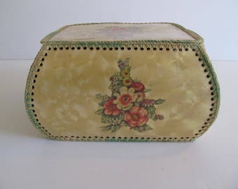 Decorative Sewn Box, Decorative Boxes, Boxes, Vintage Boxes, Hand Sewn Boxes, Hand Sewn, Bins, Storage, Hand Sewn Storage, Paper Boxes, Box