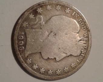 1906 D Barber Half Dollar - VG Condition