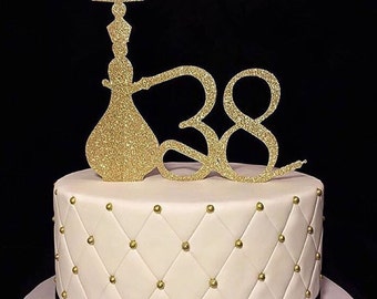 Hooka Cake Topper - pipe bling cake topper