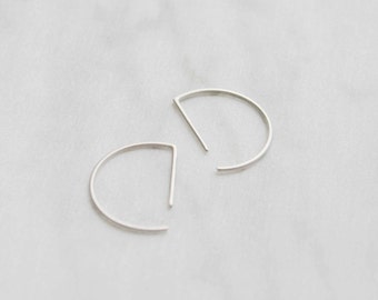 Minimalist hoop earrings Dainty hoops earrings Delicate Mother's day gift