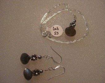 Necklace - Labradorite and Sterling Silver