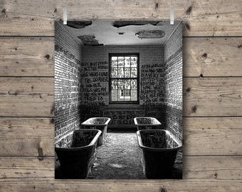 Manteno State Hospital / An Abandoned Asylum in Manteno, Illinois / Black and White Photography Print