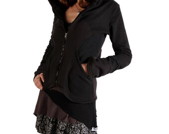 Pixie Jacket,Hippie Hoodie,Psy Trance Clothing ,Festival Clothing,Bohemian Clothing,Bohemian Hoodie,Warm Jacket,Fairy Clothing,Gift For Her.