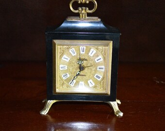 Swania 2 Jewels Miniature Alarm Clock Made in Germany