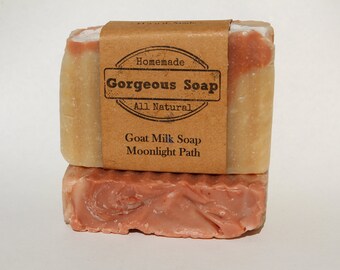 Moonlight Path Goat Milk Soap - All Natural Soap, Handmade Soap, Homemade Soap, Handcrafted Soap, Goats Milk Soaps