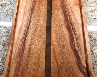 Mahogany and Walnut juice groove cutting board