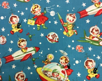 Patchwork Quilting Fabric Michael Miller Rocket Rascals