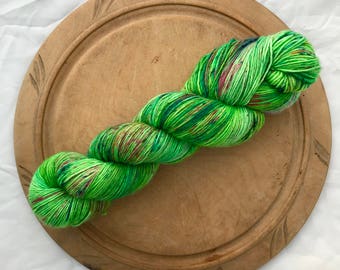 Miss Dragon's Party Dress - MisTori Yarns Simple Singles Singles 100% Superwash Merino, 437 yards/3.5 oz. skein