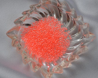 Salmon Japanese seed beads size 11