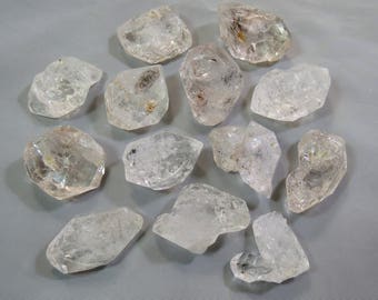 13 Pieces Natural Diamond Quartz Crystals Double Terminated size====28x20x11mm to 31x20x15mm