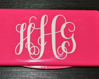 Monogrammed Baby Wet Wipe Holder