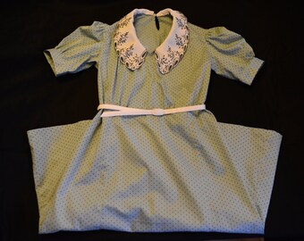 1940s with his Jersey dress