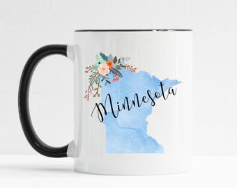 Minnesota Mug / Personalized Mug / Custom State Mug / Friend Gift / Minnesota Gift / 11 or 15 oz / Going Away Gift / Moving Gift